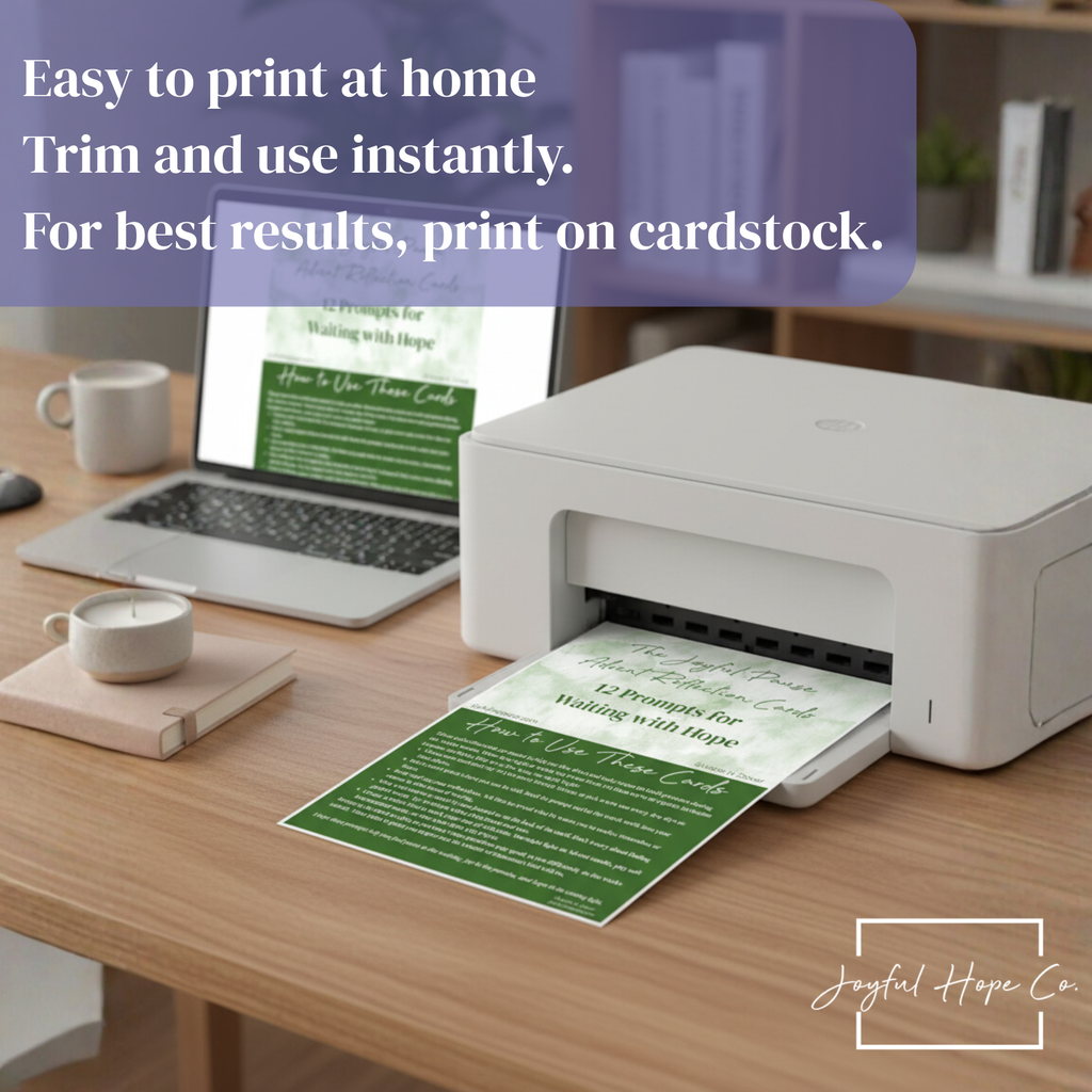 The Joyful Pause Advent Reflection Cards: 12 Prompts for Waiting with Hope