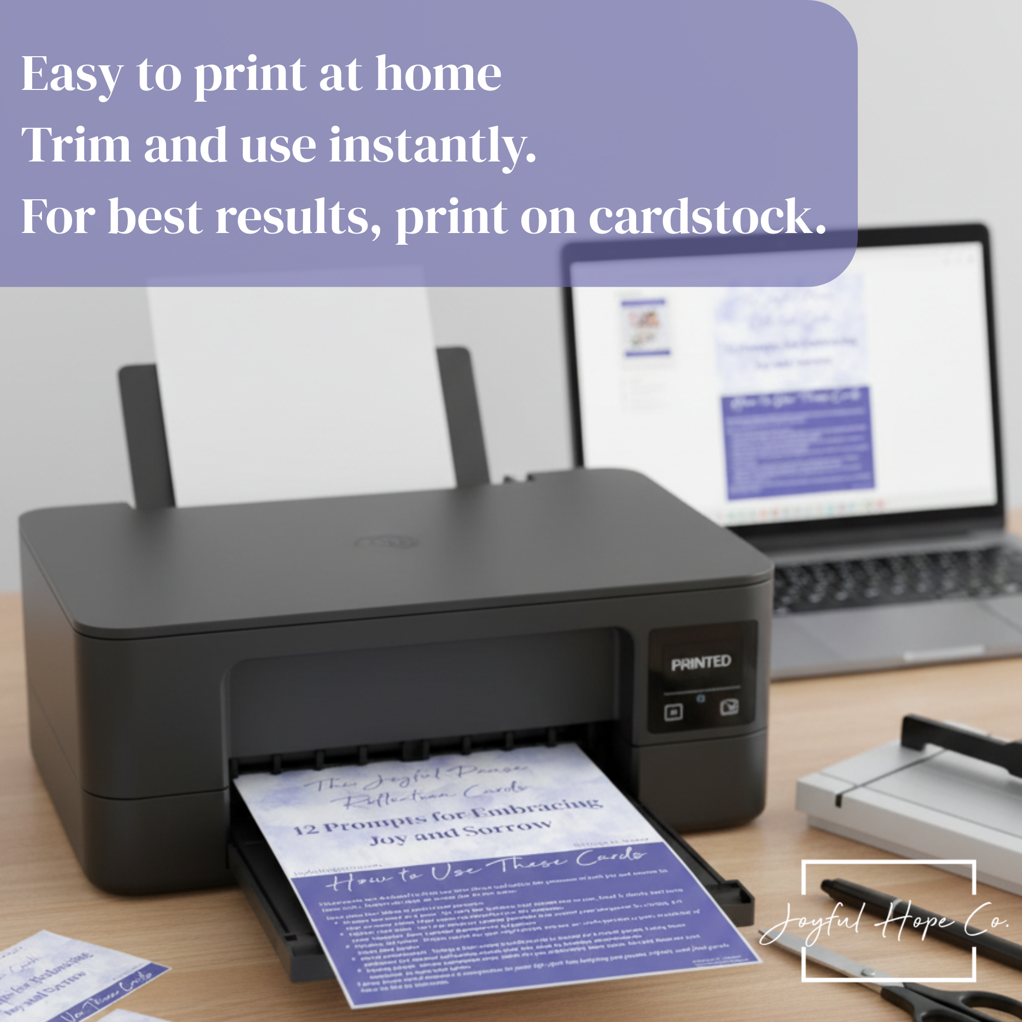 The Joyful Pause Reflection Cards: 12 Prompts for Embracing Joy and Sorrow