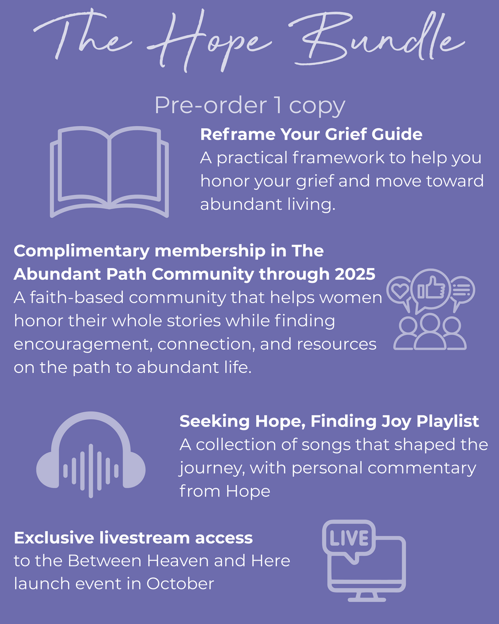 (Amazon Pre-order + Gifts) Seeking Hope, Finding Joy Hope Bundle